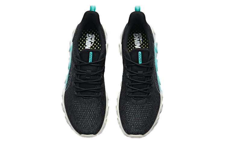 Lookbook アンタ ランニング シンプル快適 黒緑白 (Anta Ranningu Shinpuru Kaiteki Kuro Midori Shiro) 111935586R-1