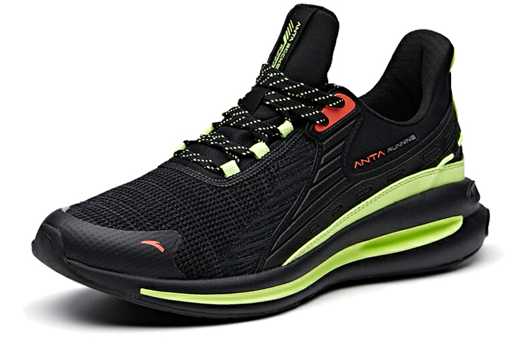 Anta Running 'Wormhole Tech Black Grey Green' 圖 2