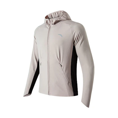 Anta Running Lightweight Breathable Sports Hooded Jacket Latte Color Men’s 952135604-1