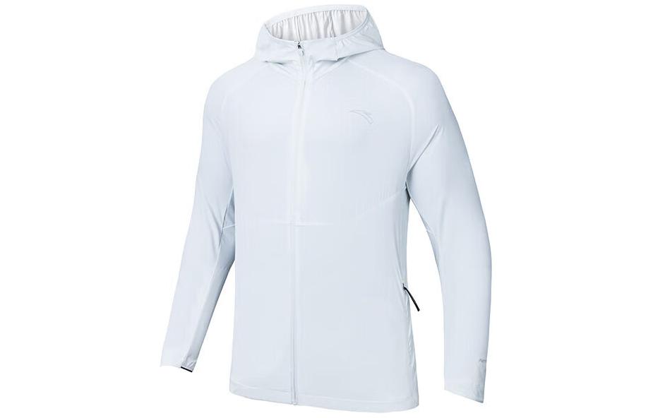 Anta Running Lightweight Hooded Jacket Salt Crystal Gray 152425603-2