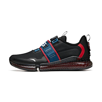 Anta Running Series 'Black Blue Cushion Knit'