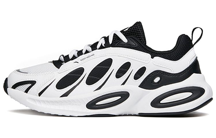 Buy Anta Kasut Lari 'Hitam Putih Patchwork Gaya Bapa' 112045590-5