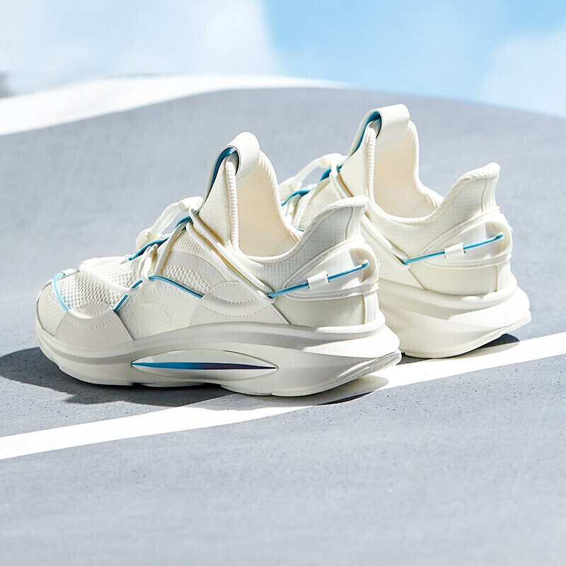 Sizing Anta安踏 跑步系列 飛碟 防滑耐磨 低幫 跑步鞋 象牙白