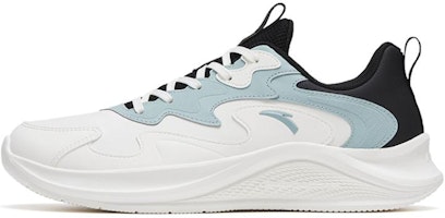 Anta Running Series 'Maverick Leather Durable Breathable' White Black Blue 912315573-3 Anta Running Series 'Maverick Leather Durable Breathable' White Black Blue 912315573-3