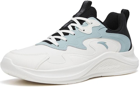 安踏跑步系列“皮革耐用透气”白黑蓝 912315573-3 Order 安踏跑步系列“皮革耐用透气”白黑蓝 912315573-3