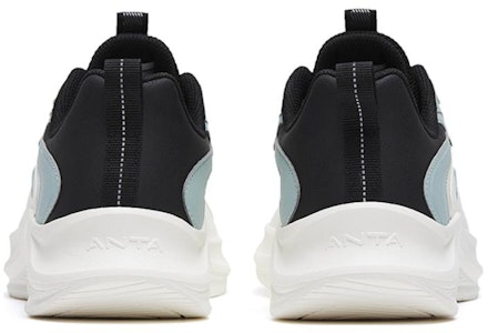 安踏跑步系列“皮革耐用透气”白黑蓝 912315573-3 Shop 安踏跑步系列“皮革耐用透气”白黑蓝 912315573-3