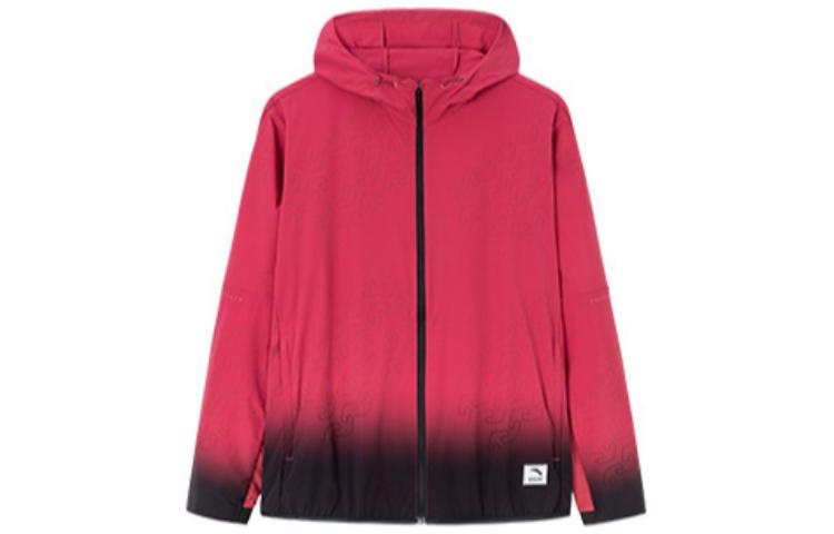 Anta Running Series Gradient Logo Zip Hoodie Windbreaker Red 152230616-2