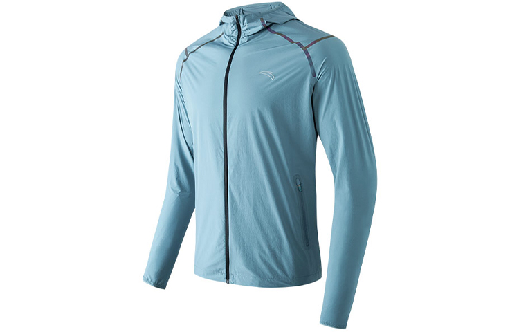 Anta Running Series Lightweight Logo Hooded Jacket for Men 152135602-2
