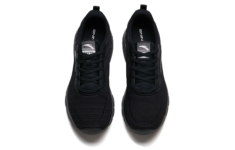 Lookbook Anta安踏 跑步系列 透氣 低筒 跑步鞋 男款 黑色 網面舒適