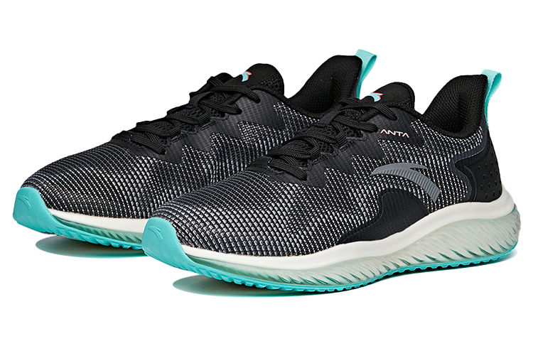 Anta A-Jelly A-Flashfoam Running Sneakers 'Black Blue' 圖 2