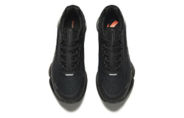 Shop 安踏 跑步系列 舒適百搭 減震耐磨 低幫 跑步鞋 男款 黑綠色