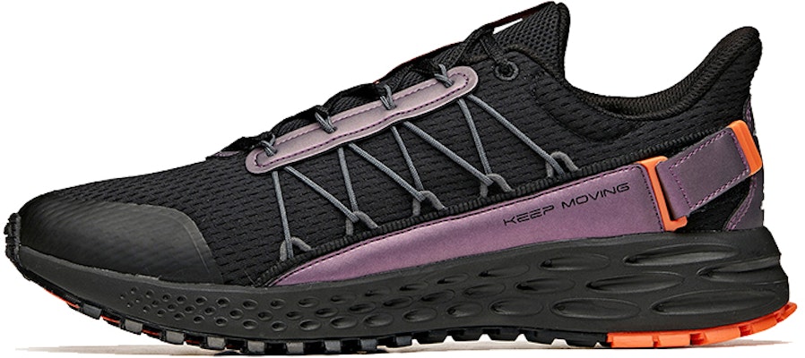 Anta安踏 跑步系列 拼色休閒 低筒 跑步鞋 男款 黑橙紫 Buy Anta安踏 跑步系列 拼色休閒 低筒 跑步鞋 男款 黑橙紫