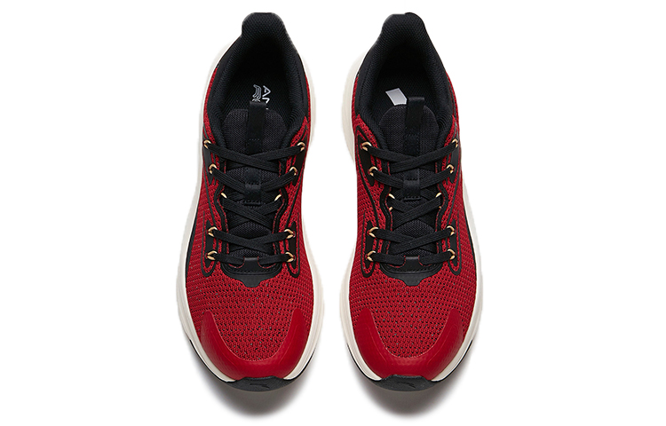 Lookbook Anta安踏 跑步系列 運動 透氣輕便 低筒 跑步鞋 男款 黑紅