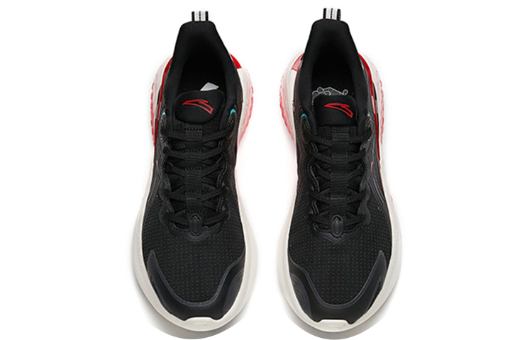 Anta Sportswear Running Shoes 'Black Red' 圖 4
