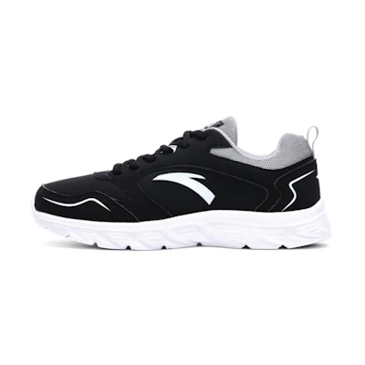 Anta Running Series Sneakers Leather 'Black Grey White'