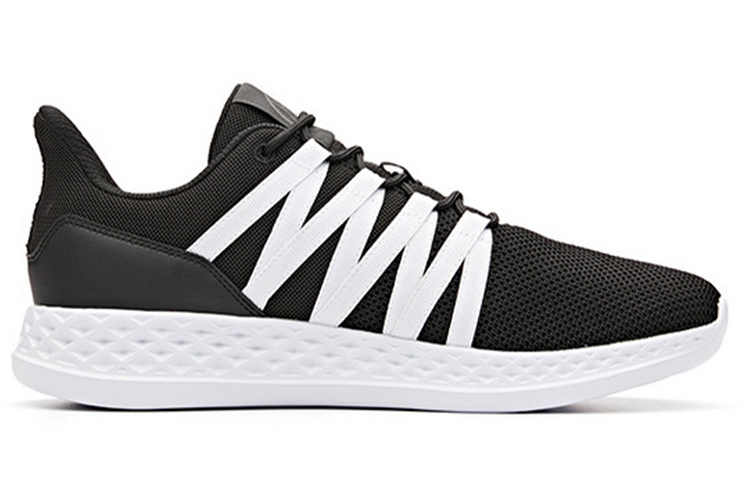 Order 安踏 跑步系列 運動 休閒 低幫 跑步鞋 男款 黑白