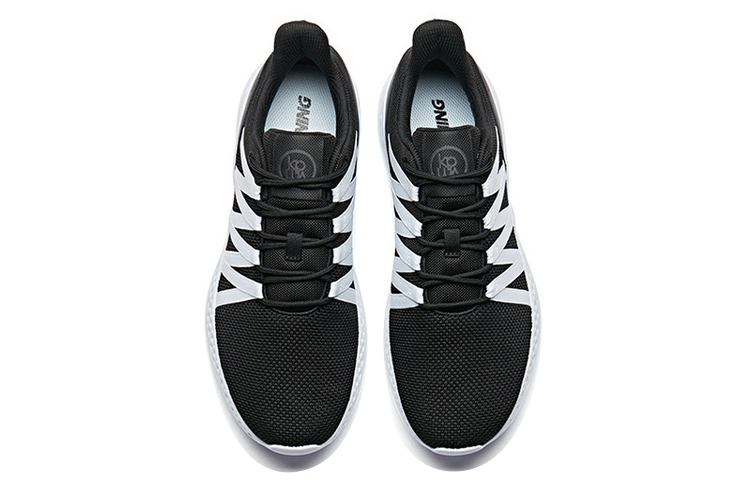 Shop 安踏 跑步系列 運動 休閒 低幫 跑步鞋 男款 黑白