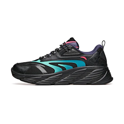 Anta Running Series Low 'City Trace Black Green Blue'