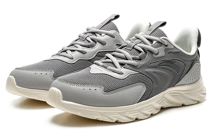 Lookbook Anta安踏 跑步系列 耐磨減震 低筒 跑步鞋 男款 灰色 舒適