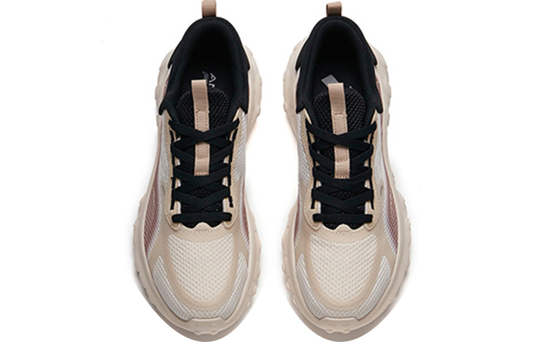 Shop 安踏 跑步系列 網面 耐磨透氣 低幫 跑步鞋 男款 灰黑