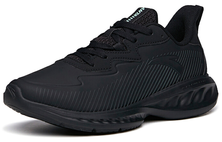 Anta Running Series Sneakers Leather 'Pure Black' 圖 2