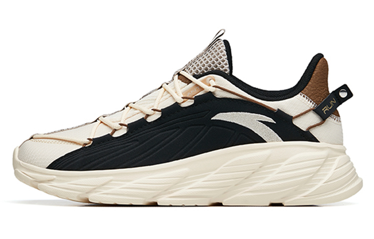 Buy 安踏 跑步系列 城跡 低幫 跑步鞋 男款 白黑棕