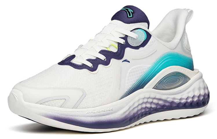 Lookbook 安踏 跑步系列 防滑耐磨輕便 低幫 跑步鞋 白紫色