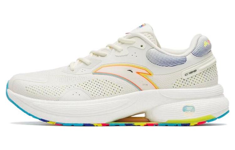 Buy Anta安踏 跑步系列 氮科技竞速 软底 耐磨減震透氣 低幫 跑步鞋 白黃藍