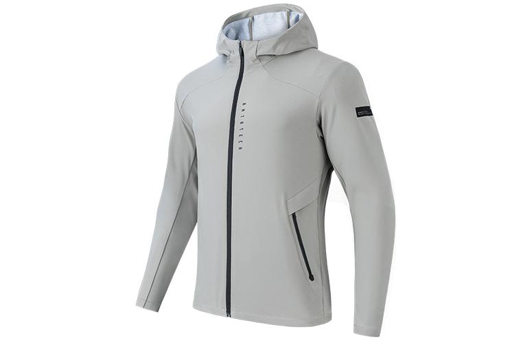 Anta Running Series Plain Zipper Hoodie Jacket 152337608-3