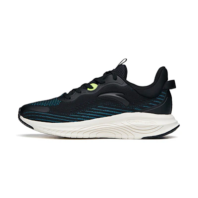 Anta Running Series Sneakers 'Black Blue Stripes Green'