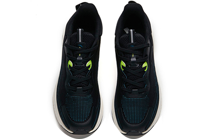 Anta Running Series Sneakers 'Black Blue Stripes Green' 圖 4