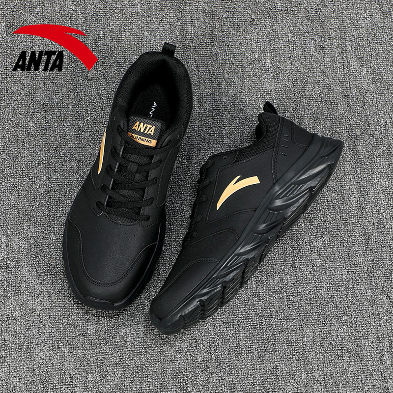 Cheap Anta Sepatu Lari Seri 'Hitam Emas' 912355581-11
