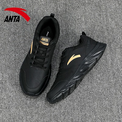 Anta Sepatu Lari Seri 'Hitam Emas' 912355581-11 Cheap Anta Sepatu Lari Seri 'Hitam Emas' 912355581-11