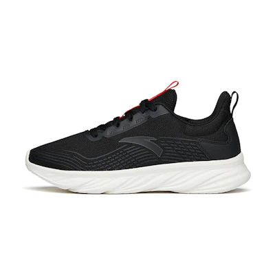 Anta Running Series Sneakers 'Black Leather Red'