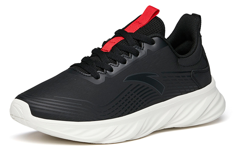 Anta Running Series Sneakers 'Black Leather Red' 圖 2
