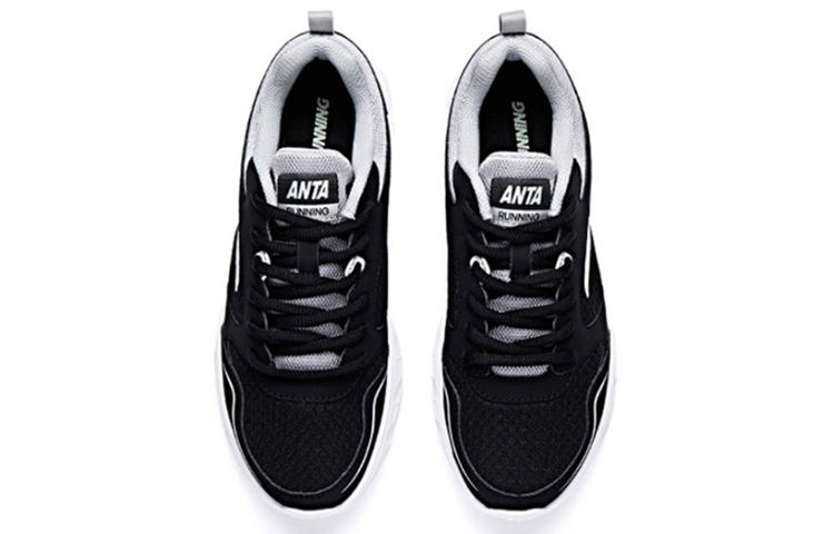 Lookbook アンタ ランニングシューズ 黒白 (Anta Ranningushūzu KuroShiro) 91645515-5