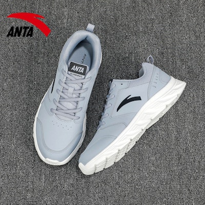 安踏 跑步系列 灰色运动鞋 912355581-13 Cheap 安踏 跑步系列 灰色运动鞋 912355581-13