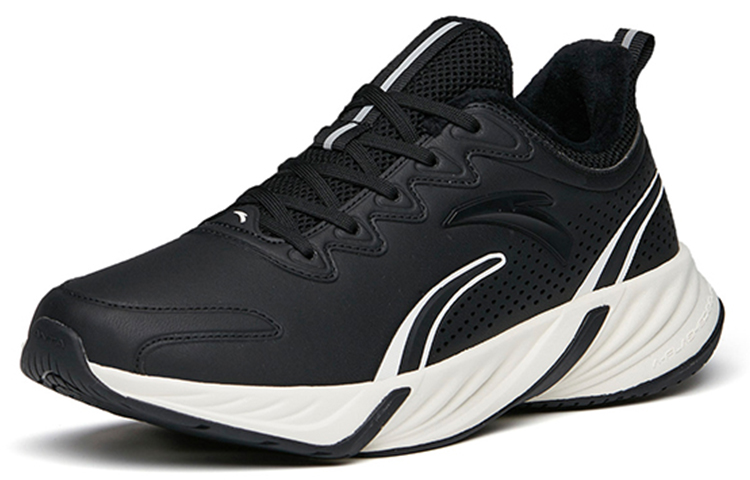 Anta Running Series Sneakers Fleeced 'Black White' 圖 2