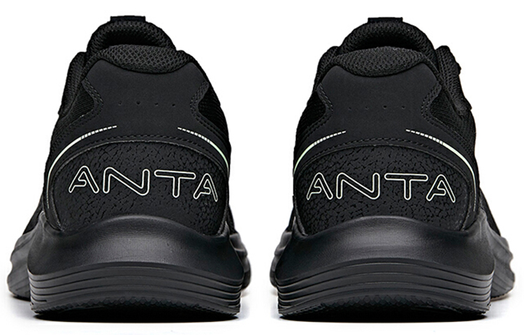 Shop Anta Running Series Sneakers Fly knit 'Black' 112135571-9