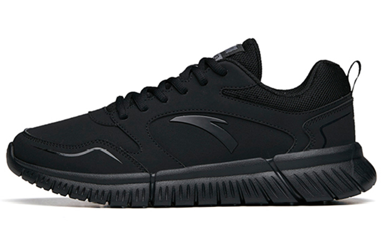Anta Running Series Sneakers Leather 'All Black' 912035527R-11