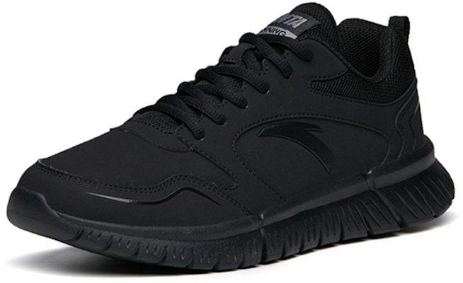 Anta Running Series Sneakers Leather 'All Black' 912035527R-11 Lookbook Anta Running Series Sneakers Leather 'All Black' 912035527R-11