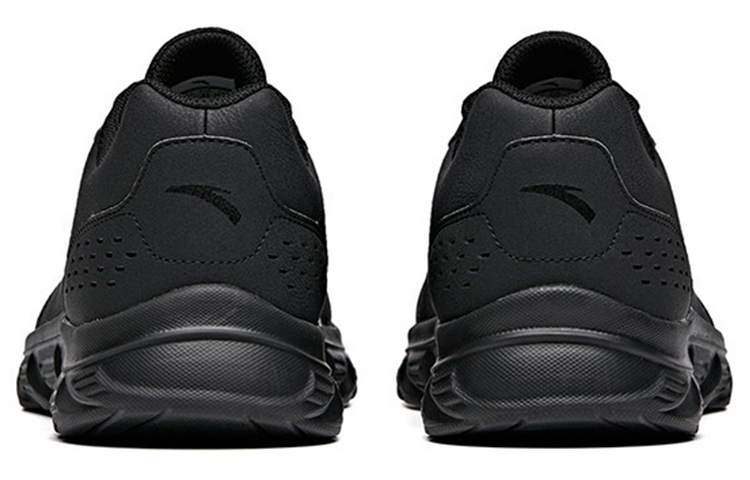 Purchase Anta Running Series Sneakers Leather 'Black Gold' 91835529-9