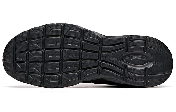 Details for Anta Running Series Sneakers Leather 'Black Gold' 91835529-9