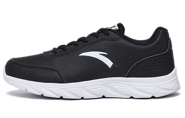Anta Running Series Sneakers Leather 'Black White' 91835529-1