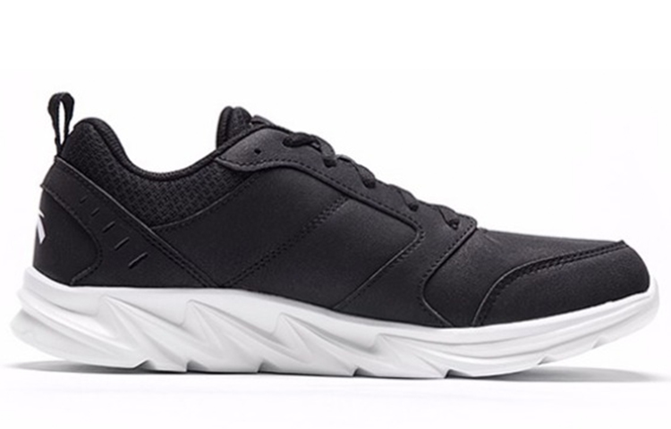 Anta Running Series Sneakers Leather 'Black White' 圖 2