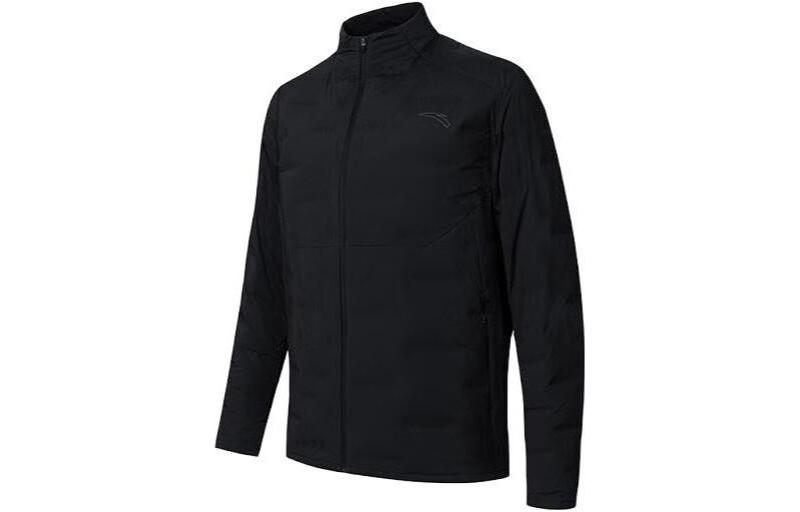 Anta Running Series Solid Color Zip-Up Jacket Men’s Basic Black 152345903-2