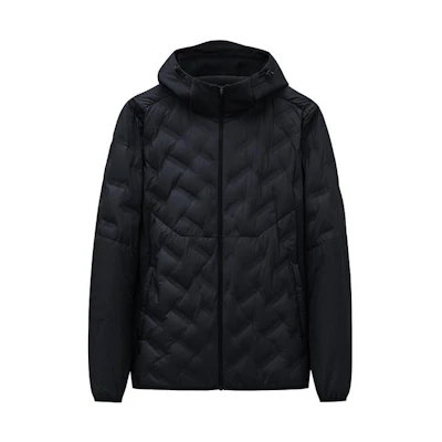 Anta Running Series Solid Color Zipper Hoodie Jacket Basic Black 152345602-4