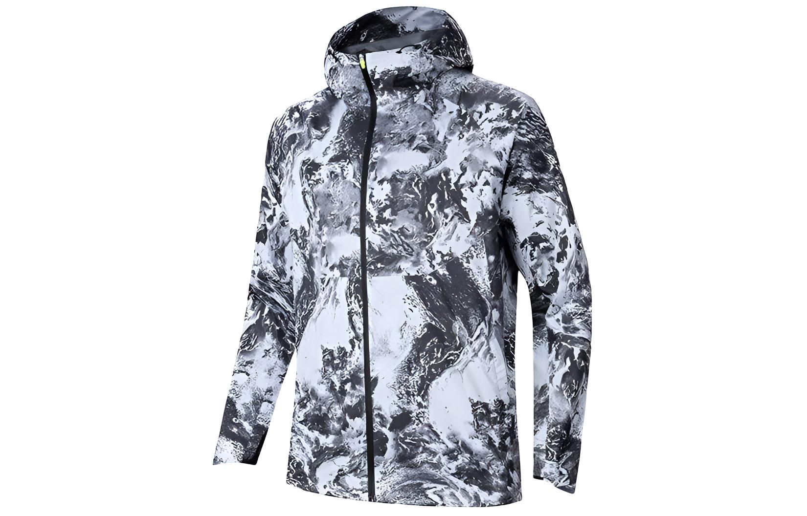 Anta Running Series Waterproof Windbreaker Pure White/All-over Print. 152415604-4