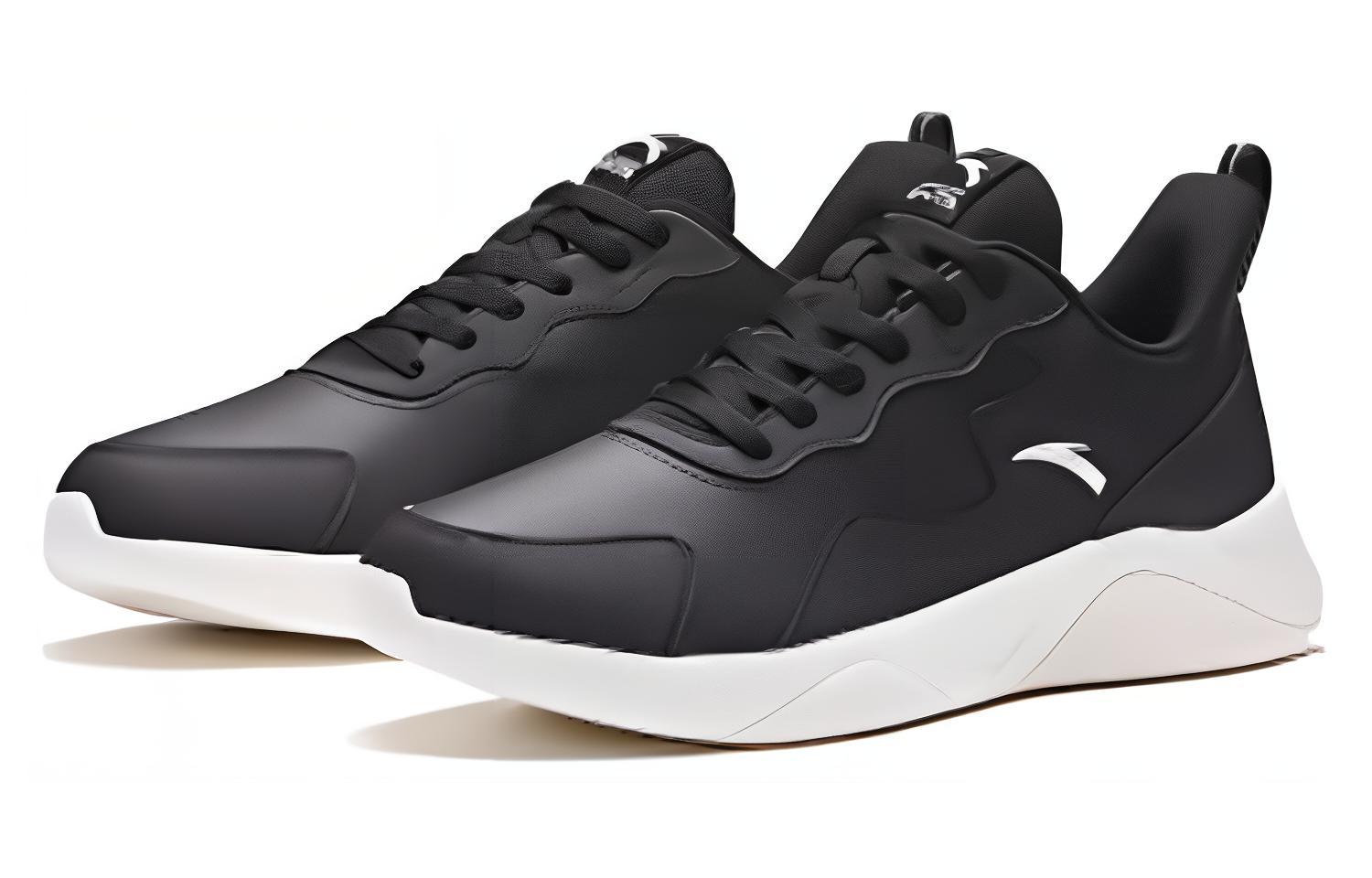 Lookbook Anta安踏 舒適耐磨 減震防滑 低幫 跑步鞋 男款 黑色