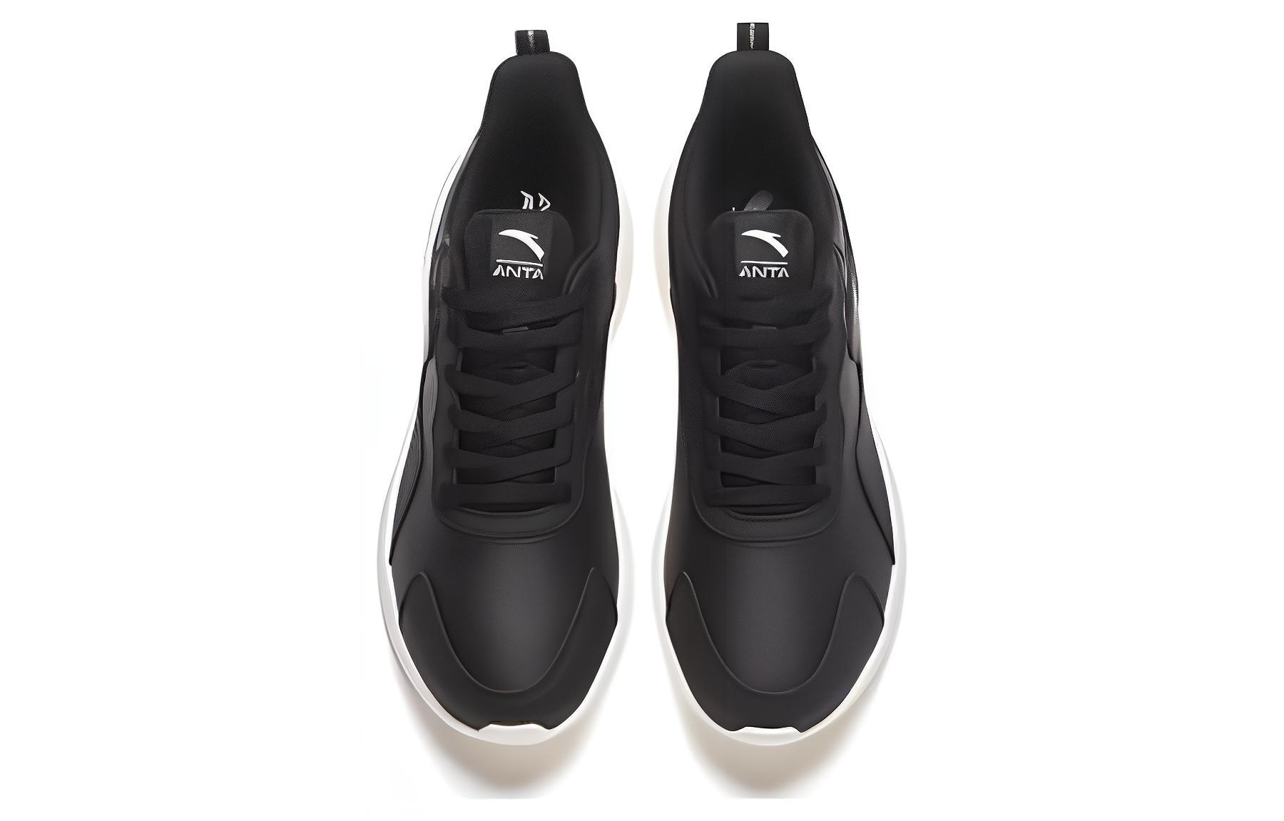 Shop Anta安踏 舒適耐磨 減震防滑 低幫 跑步鞋 男款 黑色